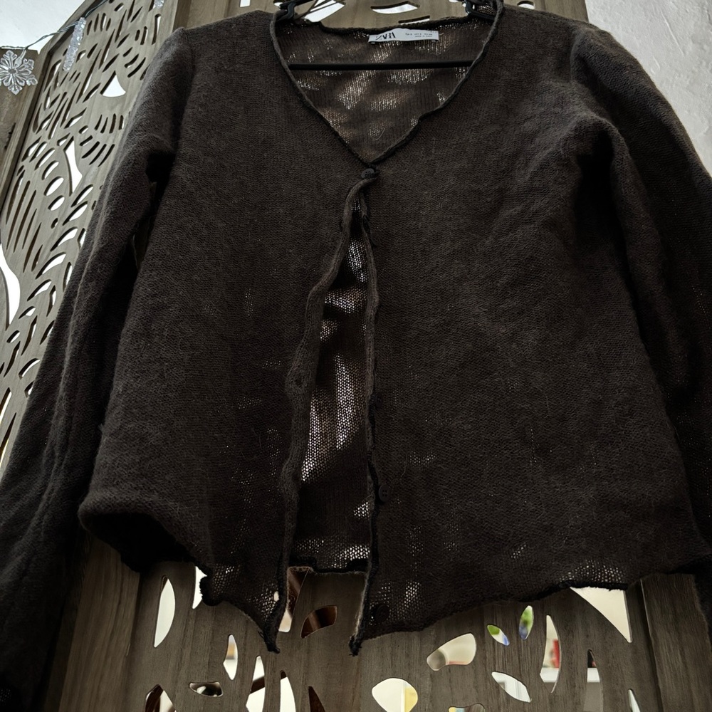ZARA Wool/Alpaca/Poly/Acrylic Women's Cardigan